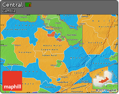 Political Map of Central
