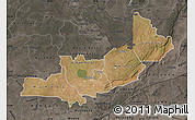 Satellite Map of Central, darken, semi-desaturated