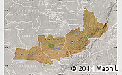 Satellite Map of Central, lighten, semi-desaturated