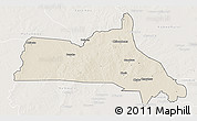 Shaded Relief 3D Map of Mumbwa, lighten