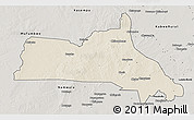 Shaded Relief 3D Map of Mumbwa, semi-desaturated