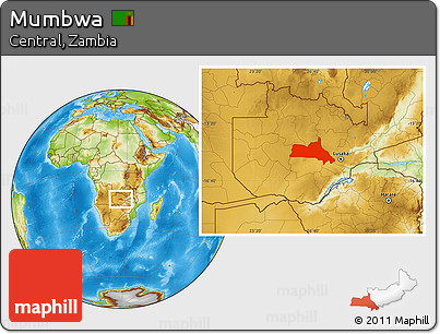 Physical Location Map of Mumbwa
