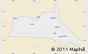 Classic Style Map of Mumbwa, single color outside
