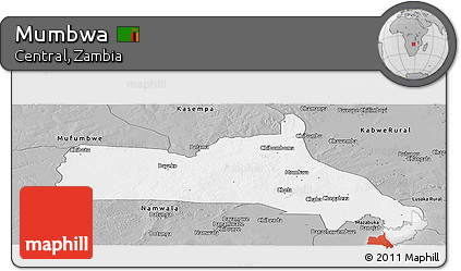 Gray Panoramic Map of Mumbwa