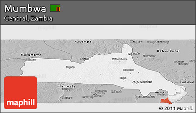 Gray Panoramic Map of Mumbwa