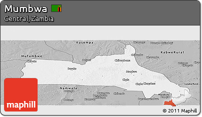 Gray Panoramic Map of Mumbwa