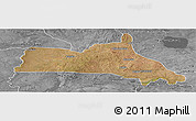 Satellite Panoramic Map of Mumbwa, desaturated