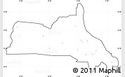 Blank Simple Map of Mumbwa, cropped outside, no labels