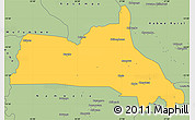 Savanna Style Simple Map of Mumbwa