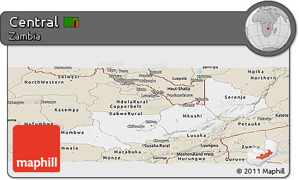 Classic Style Panoramic Map of Central