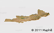 Satellite Panoramic Map of Central, cropped outside