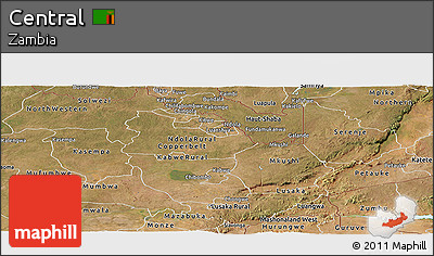 Satellite Panoramic Map of Central