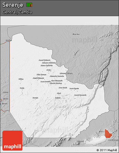 Gray 3D Map of Serenje