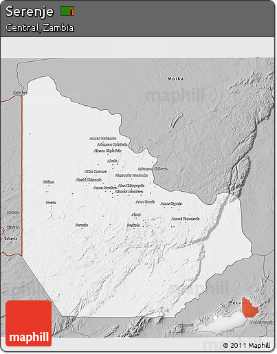 Gray 3D Map of Serenje