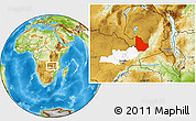 Physical Location Map of Serenje, highlighted parent region