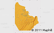 Political Map of Serenje, cropped outside