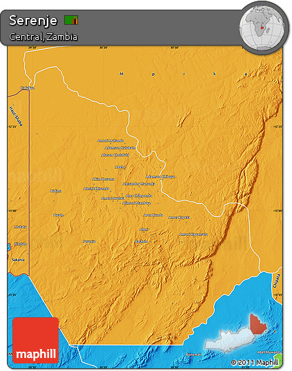 Political Map of Serenje