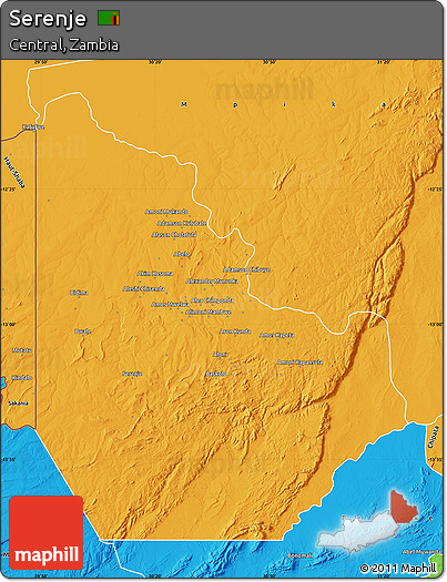 Political Map of Serenje
