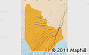 Political Map of Serenje, lighten