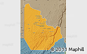 Political Map of Serenje, semi-desaturated