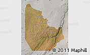 Satellite Map of Serenje, lighten, semi-desaturated
