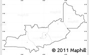 Blank Simple Map of Central, cropped outside, no labels
