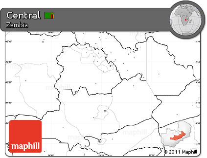 Blank Simple Map of Central, no labels