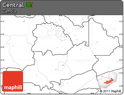 Blank Simple Map of Central, no labels