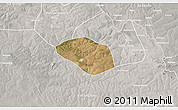 Satellite 3D Map of Luanshya, lighten, semi-desaturated