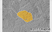 Physical Map of Luanshya, desaturated