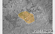 Satellite Map of Luanshya, desaturated