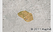 Satellite Map of Luanshya, lighten, semi-desaturated