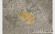 Satellite Map of Luanshya, semi-desaturated