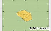 Savanna Style Map of Luanshya, single color outside