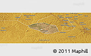 Satellite Panoramic Map of Luanshya, physical outside