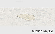 Shaded Relief Panoramic Map of Luanshya, lighten