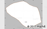 Gray Simple Map of Luanshya, cropped outside