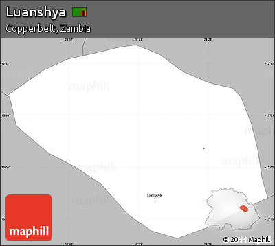 Gray Simple Map of Luanshya