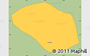 Savanna Style Simple Map of Luanshya, single color outside