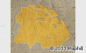 Physical Map of Copperbelt, semi-desaturated