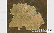 Satellite Map of Copperbelt, darken