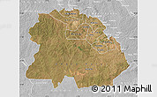 Satellite Map of Copperbelt, lighten, desaturated