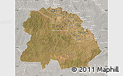 Satellite Map of Copperbelt, lighten, semi-desaturated