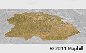 Satellite Panoramic Map of Copperbelt, lighten, desaturated