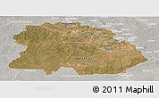 Satellite Panoramic Map of Copperbelt, lighten, semi-desaturated