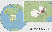 Savanna Style Location Map of Chipata, highlighted country, highlighted parent region, within the entire country