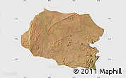 Satellite Map of Chipata, cropped outside