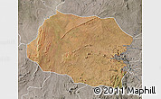 Satellite Map of Chipata, semi-desaturated