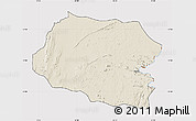 Shaded Relief Map of Chipata, cropped outside