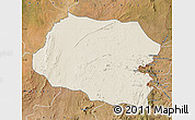 Shaded Relief Map of Chipata, satellite outside